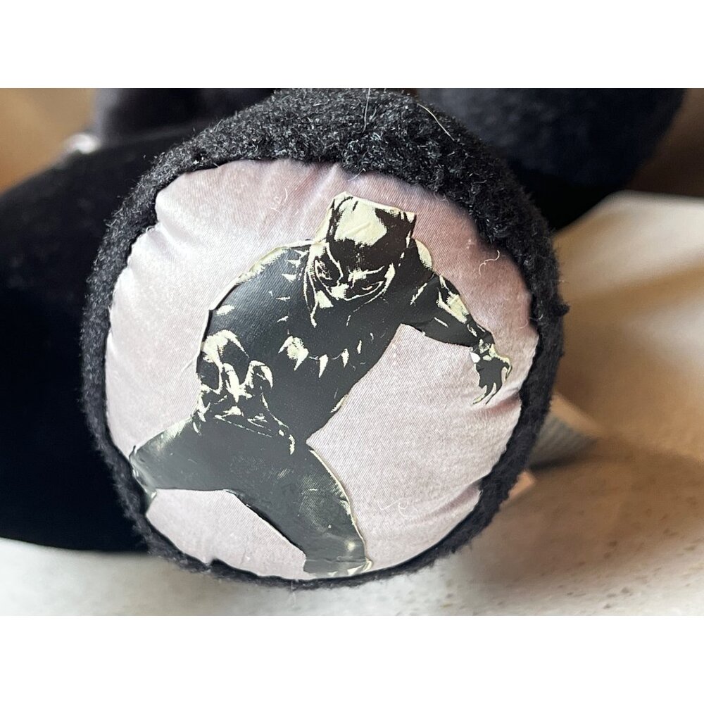 Marvel Black Panther Plush Toy 15" Black & White Stuffed Animal With Superhero - Picture 4 of 14